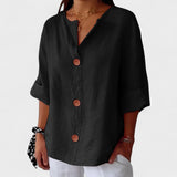 Alejandra™ | Blouse en Lin Décontractée
