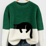 Luna™ | Sweat à capuche avec motif de chat