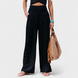 Susana™ | Pantalons larges en coton et lin