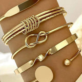 Bracelet Chaîne Géométrique Ouverte