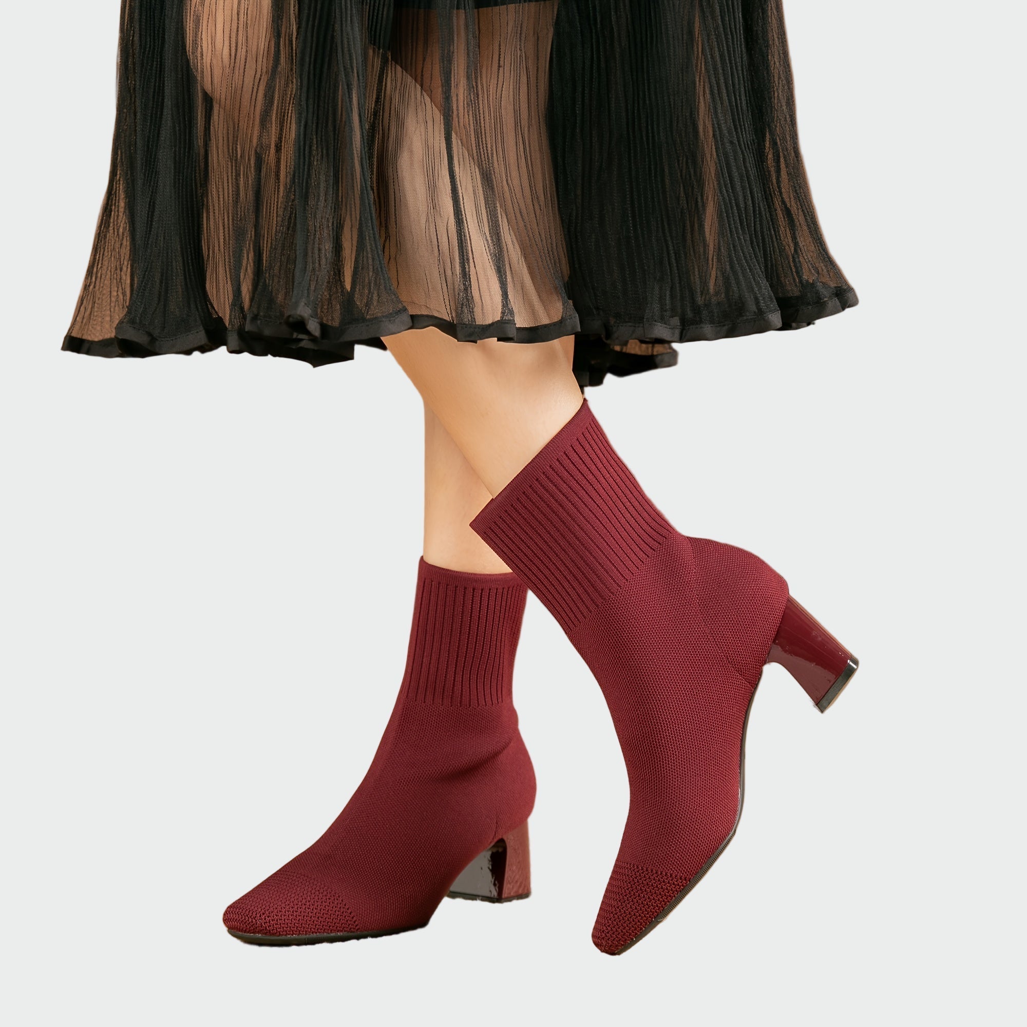 Alejandra | Bottes Orthopédiques Tricotées en Beige Doux