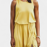 Robe Dianne sans manches avec fente sur le côté et coupe ample
