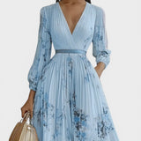 Ariadna™ | Robe Plissée Florale Élégante