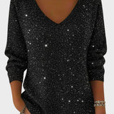 Inés™ | Pull Festif avec Col en V