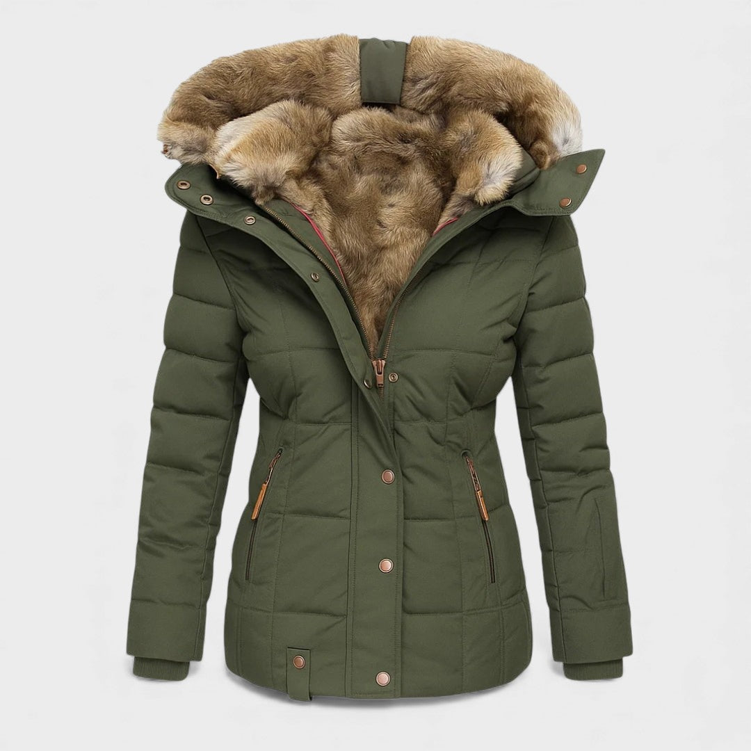 Alba™ | Manteau d'Hiver avec Doublure en Fourrure