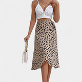 Jupe portefeuille boho Camila avec imprimé asymétrique