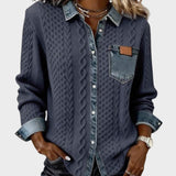 Adela™ | Chemise élégante avec des détails en denim