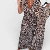 Elena™ | Robe Maxi à Imprimé Léopard