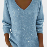 Inés™ | Pull Festif avec Col en V