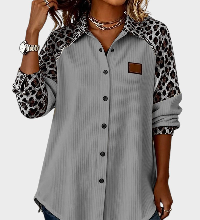 Juana™ | Chemise Boutonnée Imprimé Léopard