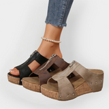Sandales à Talons Confortables avec Fermeture