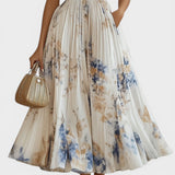 Ariadna™ | Robe Plissée Florale Élégante