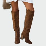 Daniela | Bottes orthopédiques en cuir élégantes jusqu'aux genoux