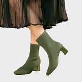 Alejandra | Bottes Orthopédiques Tricotées en Beige Doux
