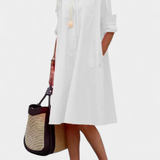 Robe en coton Larissa avec col à revers