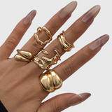 Bague Multi-Couche Irrégulière