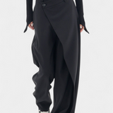Pantalon droit Oaklyn avec drapé moderne