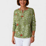 Sofía™ | Pull de Noël avec Boutons Décoratifs