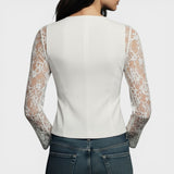 Elena™ | Blouse en Dentelle Élégante