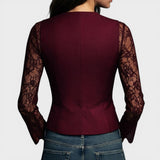 Elena™ | Blouse en Dentelle Élégante