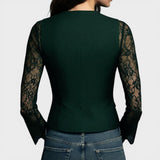 Elena™ | Blouse en Dentelle Élégante