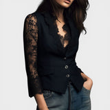 Elena™ | Blouse en Dentelle Élégante