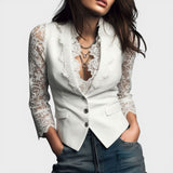 Elena™ | Blouse en Dentelle Élégante