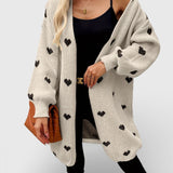 Nina™ | Cardigan Tricoté avec Cœurs