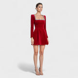 Valeria™ | Robe courte en velours élégante