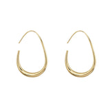 Boucles d'Oreilles Métalliques Ovales
