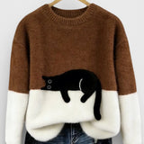 Luna™ | Sweat à capuche avec motif de chat