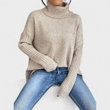 Adela™ | Pull Long Col Montant