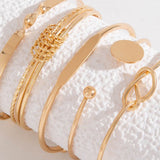 Bracelet Chaîne Géométrique Ouverte