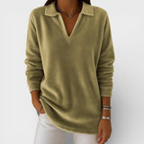 Amelia™ | T-shirt en Jersey Doux avec Col V