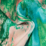 Pantalons droits taille haute Inna avec imprimé marbré