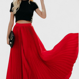 Jupe plissée Mila taille haute