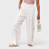 Susana™ | Pantalons larges en coton et lin