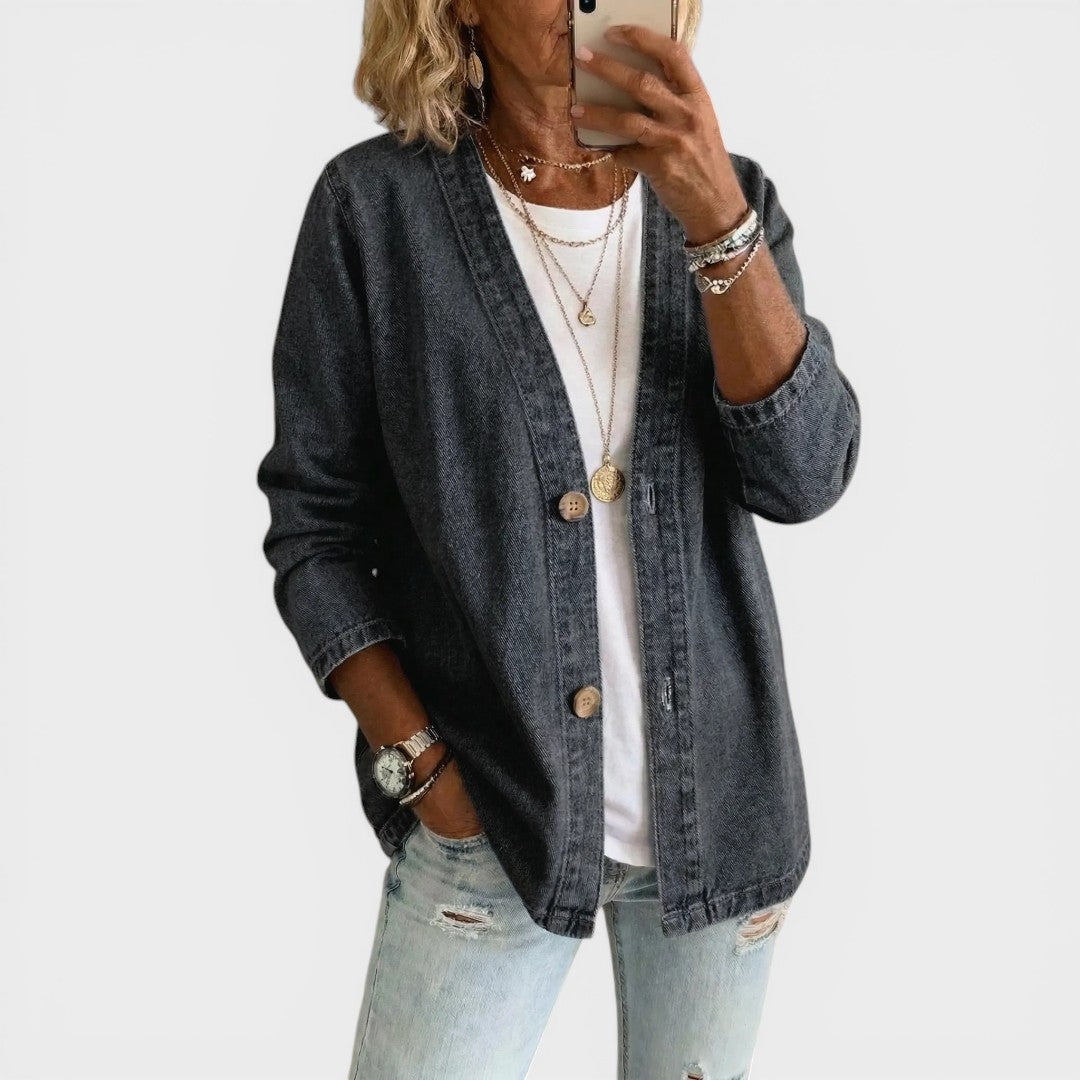 Clara™ | Manteau en Jean Élégant