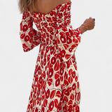 Robe Florale de Mer avec Manches Décolleté