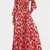 Robe Florale de Mer avec Manches Décolleté