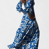 Robe Florale de Mer avec Manches Décolleté