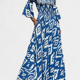 Robe Florale de Mer avec Manches Décolleté