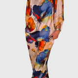 Ensemble Floral Karoline en Deux Pièces avec Coupe Décontractée