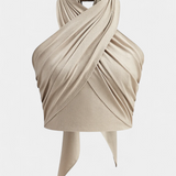 Top Lena avec dos croisé et nœud en style halter