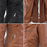 Leandra - Veste en cuir