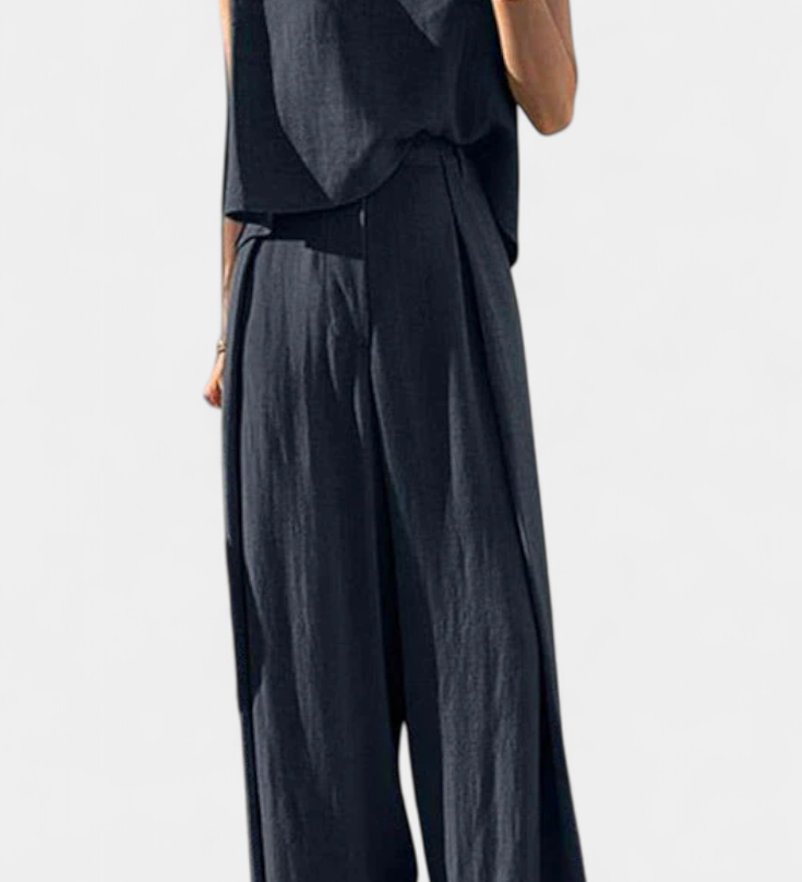 Ensemble Deux Pièces Pantalon Large Lauren