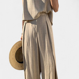 Ensemble Deux Pièces Pantalon Large Lauren