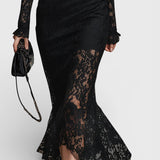 Florentina™ | Robe Maxi Noire Élégante