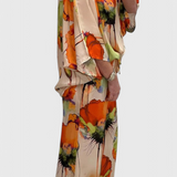 Ensemble Floral Karoline en Deux Pièces avec Coupe Décontractée