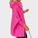 Miranda™ | Manteau décontracté avec capuche et col en fourrure